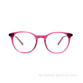 Neues Modell Klassische runde Runde Vollrim-Acetat-Brillen Frames Brillen mit